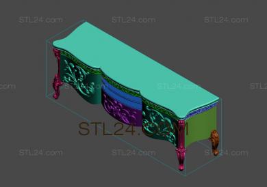 Set of furniture (KMB_0212) 3D models for cnc